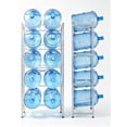 thumbnail image 6 of GARVEE 5 Gallon Water Jug Holder Stand,Double-Row Heavy-Duty 5-Tier Water Bottle Holder Storage Rack,Holds 10 Bottles,Silver, 6 of 7
