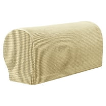 Ikeay 2-Pair Armrest Covers for Chairs And Sofas, Spandex Slipcovers with Pins, Protective Washable Arm Rest Sleeves for Recliner Couches