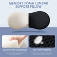 thumbnail image 2 of Almohada de apoyo lumbar kasney de espuma viscoelástica para aliviar el dolor de espalda, 2 of 7