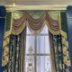 thumbnail image 2 of Olive Green Chocolate Brown Embroidery Stitching Velvet Gilt Curtains for Living Room Bedroom French Window Villa Customized, 2 of 5