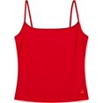 thumbnail image 7 of Arria Sleek Cami Tank Top Slim Fit Nylon Scoop Neck Basic Camisole (Red, XL), 7 of 7