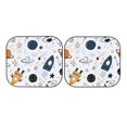 thumbnail image 7 of Goofa Cartoon Planets Pattern 2 Piece Car Windshield Sun Shade Foldable | Front Windshield Shade for Sun, Heat and UV Rays | Sunshade for Car Front Window-Large, 7 of 7