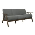 thumbnail image 2 of Lexicon 1138GY-3 Damala Collection Retro Inspired 3 Seat Sofa Couch, Gray, 2 of 5