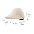 thumbnail image 5 of Mauxuk UPF 50+ Foldable Sun Hat Wide Brim UV Protection Ponytail Friendly Adjustable Drawstring for Beach Fishing Hiking Outdoor, 5 of 5