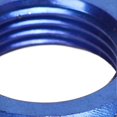 thumbnail image 3 of 5pcs AN8 Female Thread Hex Lock Nuts Metal Alloy Fitting Adapter Blue for Bulkhead Fittings, 3 of 4