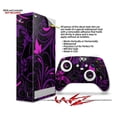 thumbnail image 2 of WraptorSkinz Skin Wrap compatible with the 2020 XBOX Series S Console and Controller Twisted Garden Purple and Hot Pink (XBOX NOT INCLUDED), 2 of 3