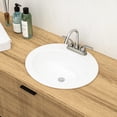 thumbnail image 3 of 20"x18" White Ceramic Undermount Sink for Bathroom / European Design, Acid-Resistant in Commercial Bathrooms, 3 of 4