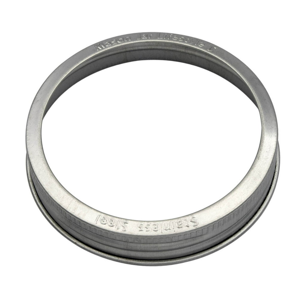 Stainless Steel Rust Resistant Bands / Rings for Mason Jars 5 Pack Stainless Steel Mason Jar Rings