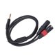thumbnail image 1 of Cable Divisor En Y De 1/4 De Pulgada A Dos XLR Macho, Cable Estéreo De 6,35 Mm, Cable Adaptador No Balanceado De 2 XLR Macho A Un Cuarto De Pulgada, 1 of 7
