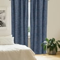 thumbnail image 2 of Ambesonne Exotic Window Curtains, Grunge Blue Leopard Print, Each 28" W x 95" L, Blue Cinnamon Dimgray, 2 of 4