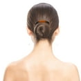 thumbnail image 4 of 6 Pieces Plastic Side Hair Twist Comb French Twist Comb Hair Clips with Teeth, DaKuan Curved Tortoise Shell Decorative Hair Combs (23 Teeth)（Brown）, 4 of 9
