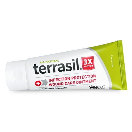 Terrasil® Wound Care Treatment with All-Natural Activated Minerals® for the Rapid Healing of Wounds, Burns, Sores, Ulcers and More 3X Faster (50gm tube (Best Ointment For Cuts And Wounds)