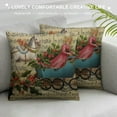 thumbnail image 3 of Nawypu Vintage Christmas Angels Couch Throw Pillows Old Fashioned Santa Pillow Cover Square Pillow Covers Cushion Case Pillowcase for Couch Sofa Bedroom Car Living Room, 3 of 5