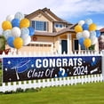 thumbnail image 2 of Graduation Season Banner Banner Blue and Black Color Scheme Graduation Scene Decoration Hanging Cloth Party Decoration Props, 2 of 4