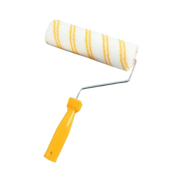Siruishop Paint Roller Anti Slip Handle Painting Tools Multipurpose Small Paint Roller Cotton Thread