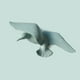 thumbnail image 2 of Esculturas de pared de gaviota de resina 3D Mural DIY Decoración para el e Zulema Colgante 3D Gaviota voladora, 2 of 8