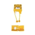 thumbnail image 2 of Yesbay Unisex Winter Kids Baby Bear Stripe Knit Hat Cap Scarf Earmuff Warm Set-Yellow, 2 of 8