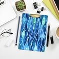 thumbnail image 7 of 12.5" x 9" Acrylic Clipboard with Gold Metal Clip Office and Classroom Essential Watercolor Wavy Pattern, 7 of 7
