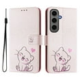 thumbnail image 3 of TECH CIRCLE for Samsung Galaxy S24 Plus Case 6.7-Inch (2020 Release), Cute Cartoon Flip Wallet Case with Lanyard, Built-in Card Slots & Stand Function, Portable Lightweight Slim Folio Cover, Pink Cat, 3 of 3