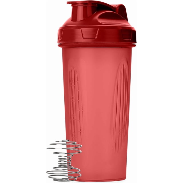 czcpp-- Shaker Bottles for Protein Mixes, 28 oz, Red, Protein Shaker Bottle with Wire Whisk Ball, Shaker Cup, Mixer Bottle, Protein Shake Bottles, Protein Bottle, Protein Shake Bottle