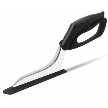 Pizza Scissors, Pizza Cutter Scissors with Firm Base and Comfortable Grip, Food Grade Stainless Steel Blades, Sharp Cutting Blades, Black