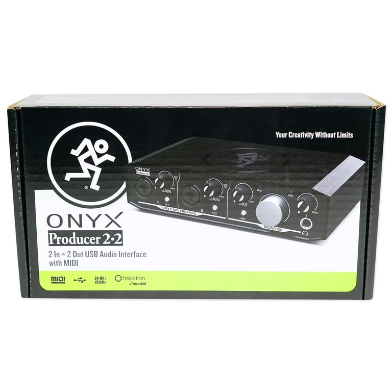 Mackie Onyx Producer 2.2 2x2 USB MIDI Recording Studio
