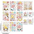 thumbnail image 3 of SHENGXINY 9PCS Easter Window Clings Bunny Egg Tree Durable Decal - Glass Window Decor Easter Decorations Electrostatic Stickers Multicolor 11.8x7.9in, 3 of 8
