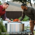 thumbnail image 4 of Solo Stove Fire Pit Surround Tabletop, Large | Elevation for Yukon Wood burning Outdoor Fire Pit, Powder-Coated Steel/ UV-Resistant Outdoor Fabric, Dimensions (HxDia): 20.5 x 52.6 in, Black, 4 of 9