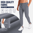 thumbnail image 6 of MASKERT Men's Casual Joggers Pants – Lightweight,3 Pockets,Slim Fit,Soft & Stretchy Tapered Business Trousers, 6 of 8