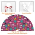 thumbnail image 7 of Cauagu 30" Christmas Tree Skirt Summer Flamingo Pattern Christmas Tree Decorations Tree Mat for Xmas Decorations Occasion Holiday Home Decor -30", 7 of 7