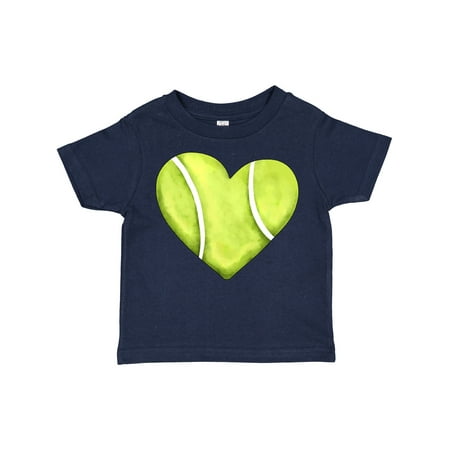 

Inktastic Tennis Ball in Heart Gift Toddler Boy or Toddler Girl T-Shirt