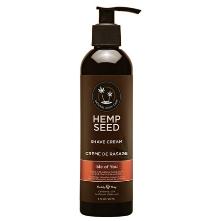 Body Essentials Shave Cream - Earthly Body Hemp Seed Shave Cream - Isle of You - 8 oz