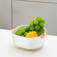 thumbnail image 2 of Cesta organizadora de cocina, escurridor de plástico apto para alimentos, ahorra espacio, contenedor para verduras, utensilios, resistente, fácil de limpiar, multiusos., 2 of 6