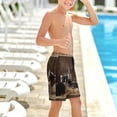 thumbnail image 6 of Cauagu Cat Family Print Swim Trunks for Men,Youth Boys Swim Shorts Compression Liner Beach Shorts Boys' Swimming Shorts 7-20 Years Bathing Suit-X-Large, 6 of 7