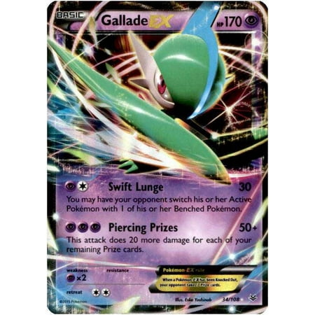 Pokemon X & Y Roaring Skies Single Card Ultra Rare Gallade-EX #34