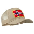 thumbnail image 5 of Norway Flag Patched Mesh Cap - Khaki OSFM, 5 of 5