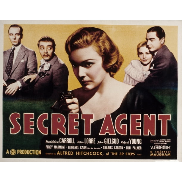 Secret Agent John Gielgud Peter Lorre Madeleine Carroll Robert Young ...