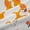 White Orange, variant on Homewish Kawaii Pink Rabbit Black Out Curtains for Girls, Stars Starry Sky Curtains Pack of 2 (42x63 Each), Dreamy Cartoon Theme Bedroom Curtains, Blackout Curtains Room Decor
