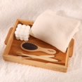 thumbnail image 5 of Bamboo Serving Tray with Handles, Rectangle Serving Tray 12 x 8.5 x 1.7 inche by HTB, 5 of 8