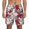 thumbnail image 2 of Goofa Lilies Flowers Printed Men's Swim Trunks Board Shorts Quick Dry Mens Swimming Trunks with Compression Liner,Breathable Fit Hawaii Beach Shorts-Large, 2 of 9