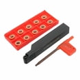 thumbnail image 2 of SRAPR1616H10 16mm CNC External Turning Tool Holder+10Pcs RPMW1003MO Round rt, 2 of 7