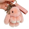 thumbnail image 4 of Bunny Lulu Keychain Plush, Handmade Soft Bunny Charms, Fluffy Plush Keychain for Bags & Backpacks, Cute Easter Bunny Keychain, Gifts for Women, 4 of 7
