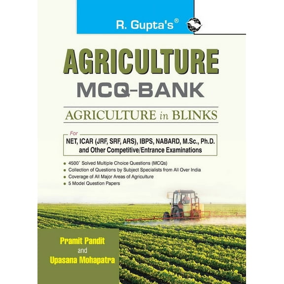 Agriculture MCQ Bank: Agriculture in Blinks Exam Guide, (Paperback)