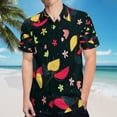 thumbnail image 5 of High Quality Hawaiian Shirts for Men Short Sleeve Aloha Beach Shirt Floral Summer Casual Button Down Shirts Blouses 4G8DSH, 5 of 7