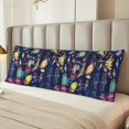 thumbnail image 6 of Disketp Sea Inhabitans and Herb Print Body Pillow Cover - Super Soft 20x54 Body Pillow Case,Long Side Hidden Zipper, 6 of 8