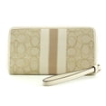 thumbnail image 3 of Coach Women's Dempsey Large Phone Wallet In Signature Jacquard With Stripe And Coach Patch (Light Khaki / Chalk), 3 of 3