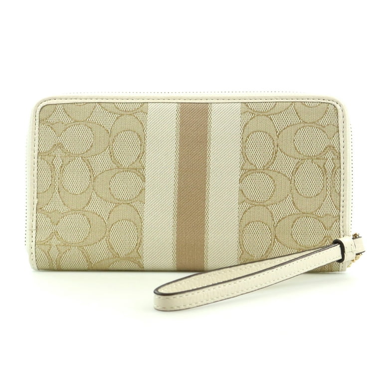 ◆DEINET◆ DEINET SIGNATURE WALLET IN IVORY KDCWC4S5311 Coach Women's Dempsey Wristlet Large Phone Wallet in