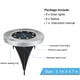 thumbnail image 2 of FloreceBien Luces solares para suelo, 8 luces LED para jardín, luces de disco, iluminación exterior para césped, patio, camino, patio, terraza, pasarela, paquete de 4, 2 of 8