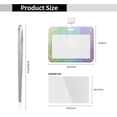 thumbnail image 3 of Zufioo Beautiful Glitter Print Work Badge Protective Case, Waterproof Lanyard, Badge Transparent Clip, Suitable for Induction Card Badge Swipe Credit Card, 3 of 7