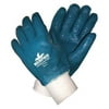 MCR SAFETY 9751R 11" Chemical Resistant Gloves, Nitrile, L, 12PK